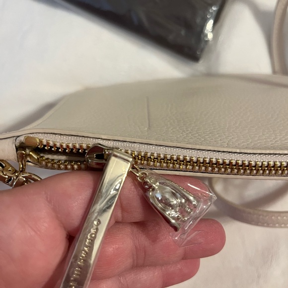 KATE SPADE ♠️ UNISEX ON PURPOSE STUDDED LEATHER CROSSBODY IN BEACHBONE NWT - Picture 6 of 10